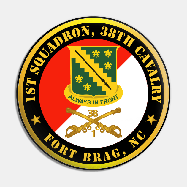 1st Squadron, 38th Cavalry - Fort Bragg, NC w DUI - Cav Branch X 300 Pin by twix123844