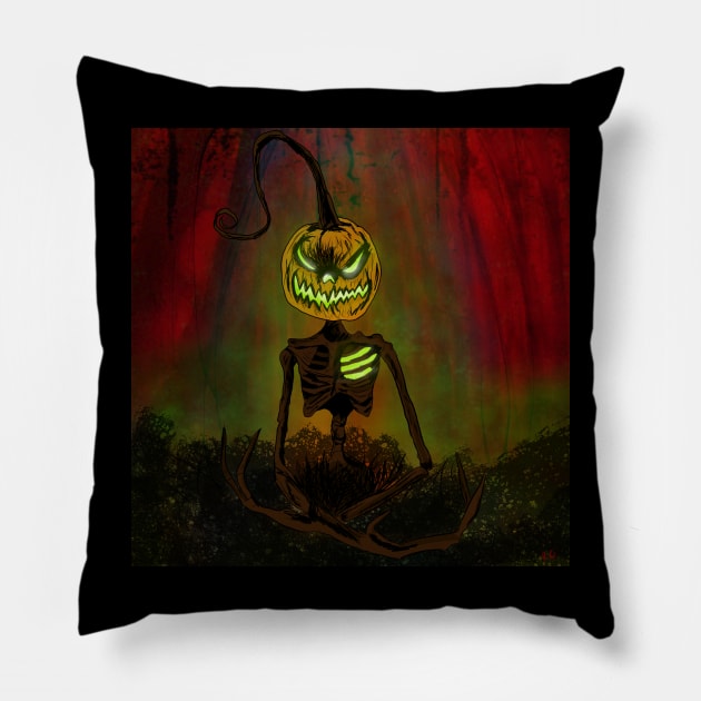 Pumpkin King Pillow by RG Illustration