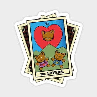 TAROT CARDS DECK | THE LOVERS. | FORTUNE CAT Magnet