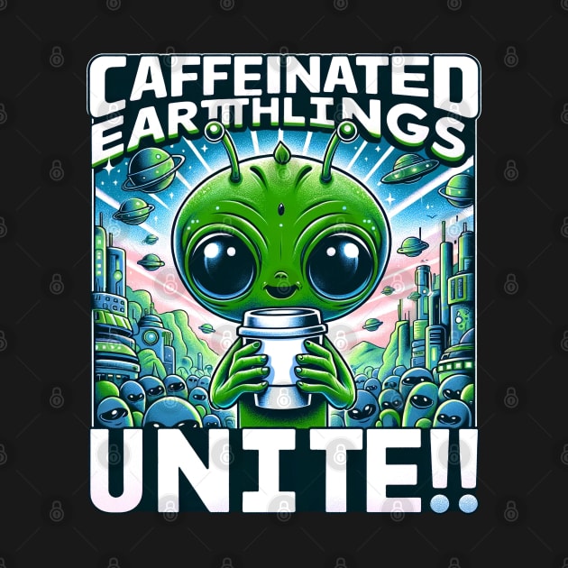 Earthlings Collection - Caffeinated Earthlings Unite by Doming_Designs