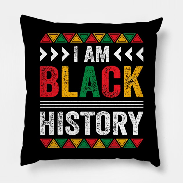 I'm Black History - Black Heritage Black History Month Pride Pillow by Pizzan