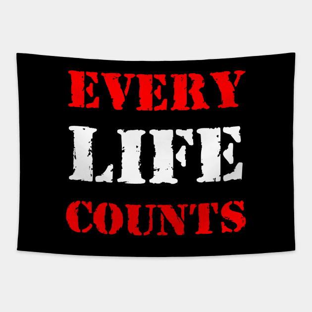 Every life counts Tapestry by Erena Samohai