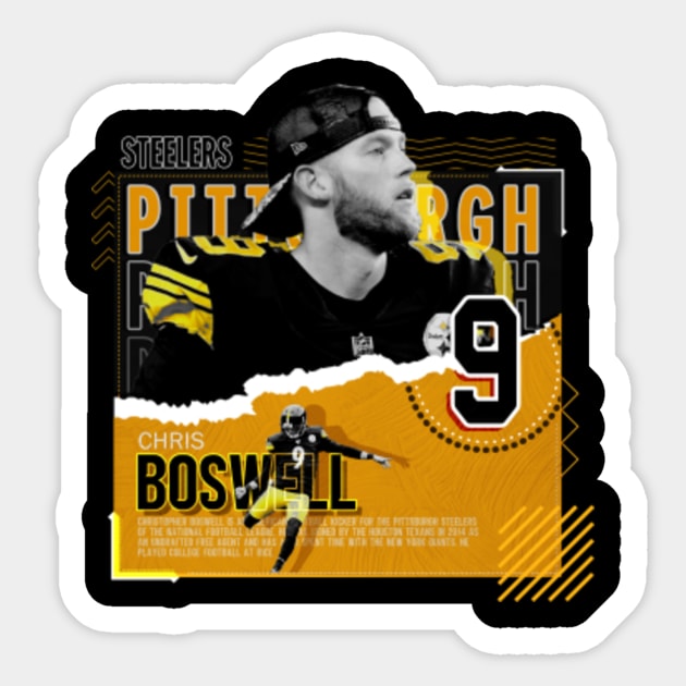 Chris Boswell Football Paper Poster Steelers - Chris Boswell - Sticker