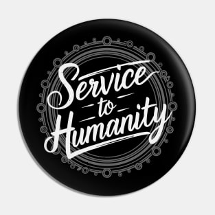 Arise and Render Service to Humanity - Baha'i Faith Pin