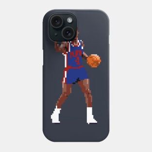 Joe Dumars Pixel Dribble Phone Case