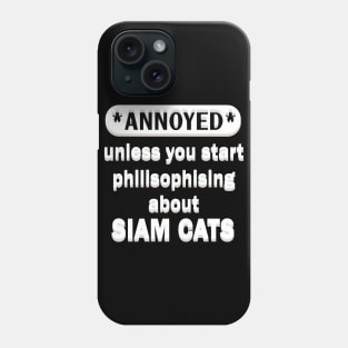 Siam cat hair kitten mom Phone Case