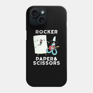 Rocker Paper And Scissors Funny Game Pun Phone Case