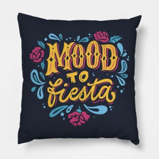 Mood to Fiesta // Fun Vibrant Fiesta Colors Pillow