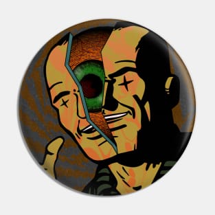 Psychedelic Comic Art Pin