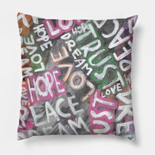 Trust, love, peace, dream, hope- 2 Pillow