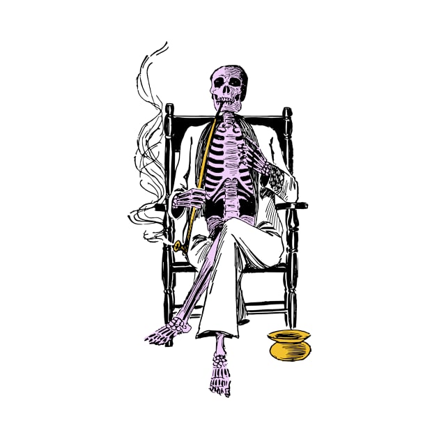 Smoking Skeleton by NeaandTheBeard