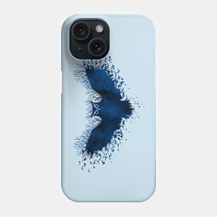 Fairy Tale Blue Owl with Trees and Birds Phone Case