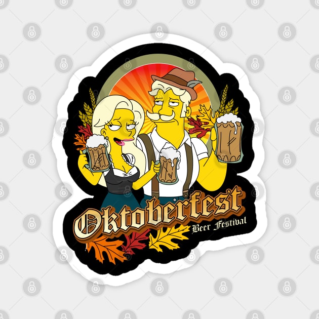 Oktoberfest Beer Festival Magnet by Teesbyhugo