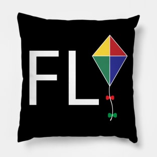 Fly text design Pillow