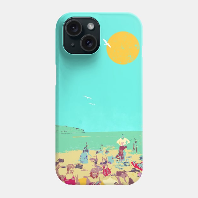 RETRO BEACH Phone Case by Showdeer