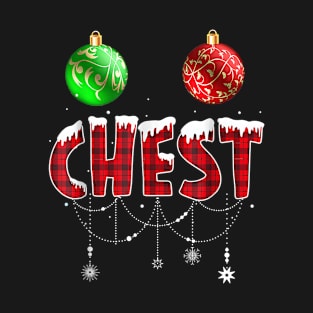 Chest Nuts Christmas Funny Matching Couple Chestnuts T-Shirt