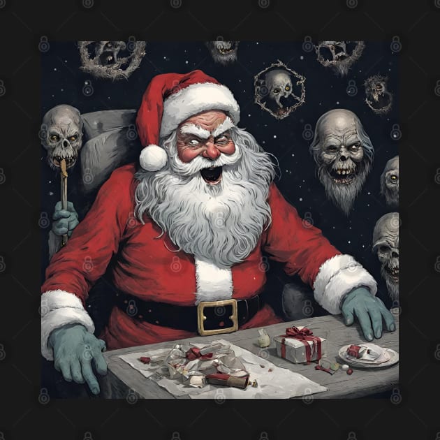 Creepy Zombie Santa by Hellbender Creations