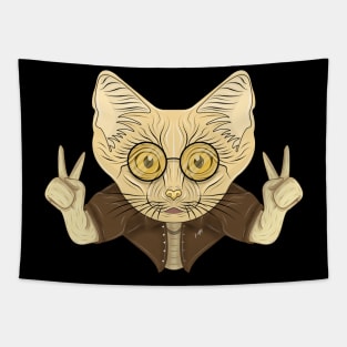 stylish sand cat Tapestry