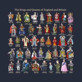 The Kings and Queens of England and Britain T-Shirt