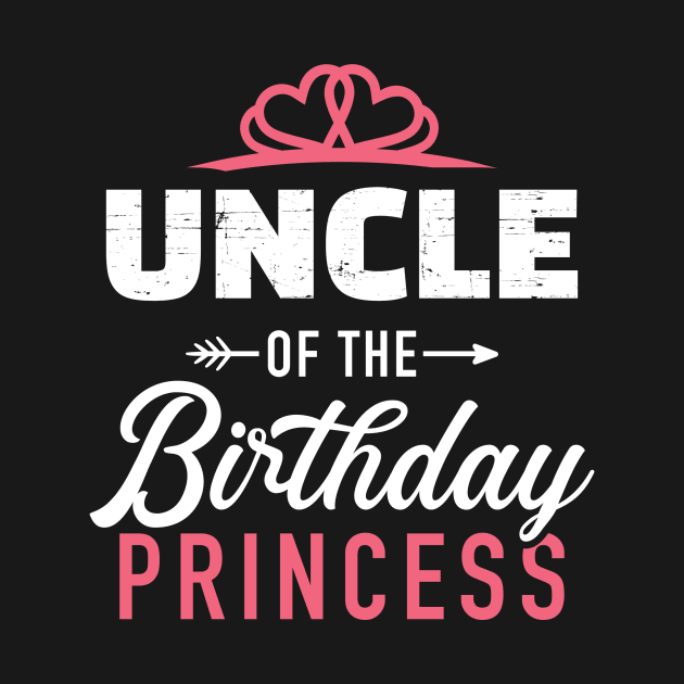 Uncle of the birthday princess girl matching family by Designzz