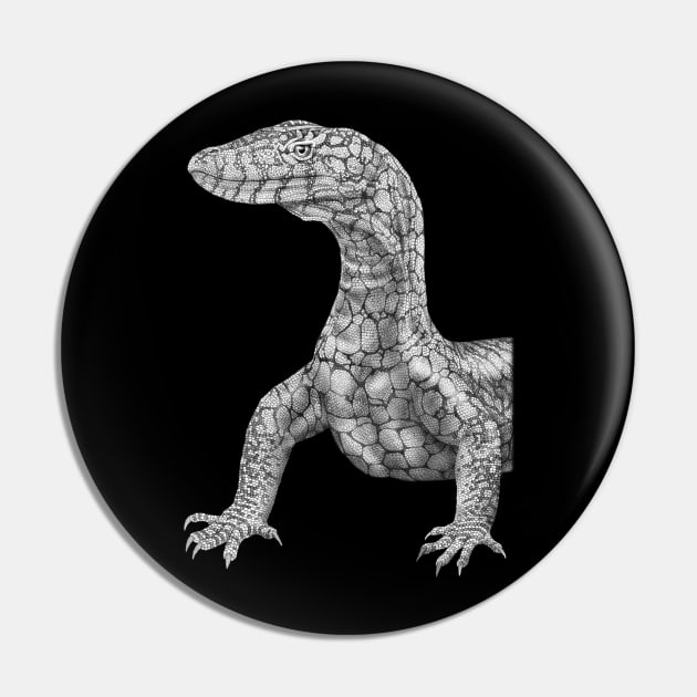 Perentie Pin by Tim Jeffs Art