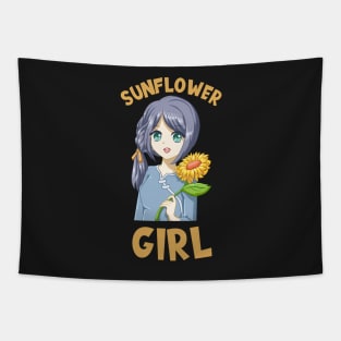 Sunflower Girl Tapestry