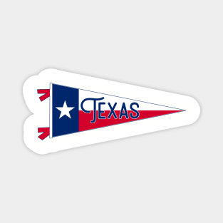 Texas Flag Pennant Magnet