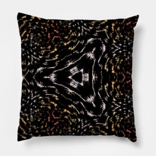 Kaleidoscope of Geometric Retro Bright Colors Pillow