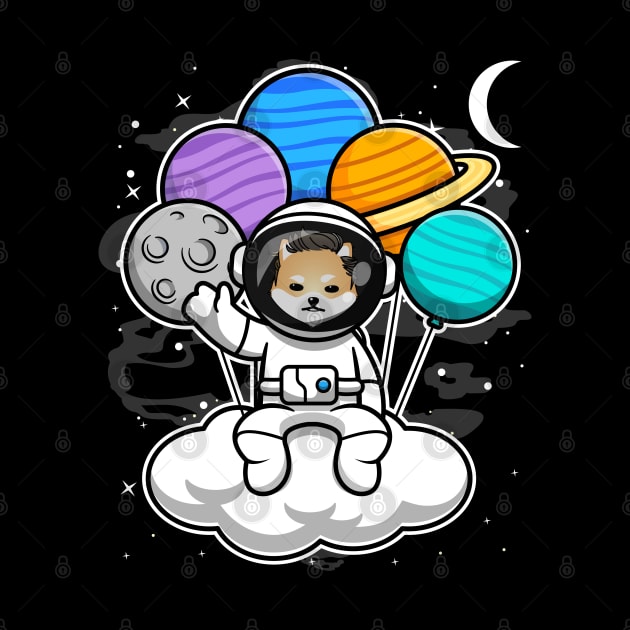 Astronaut Floating Dogelon Mars Coin To The Moon Crypto Token Cryptocurrency Blockchain Wallet Birthday Gift For Men Women Kids by Thingking About