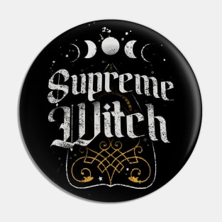 Grandma Supreme Witch Pin