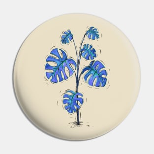 Monstera deliciosa blue version Pin