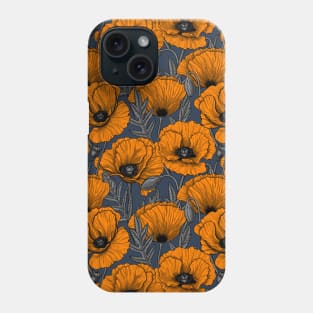 Orange poppy garden 2 Phone Case