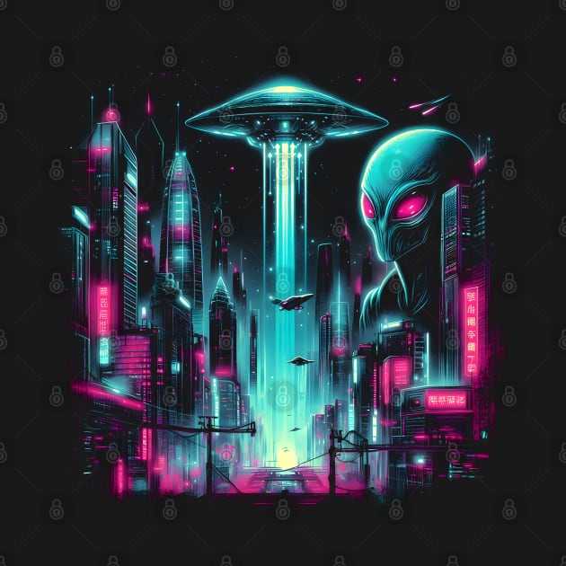 Neon Intrusion: The Alien City by FreshIdea8