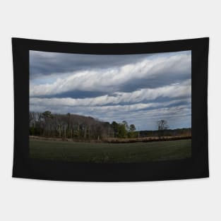 Clouds over farmland Tapestry