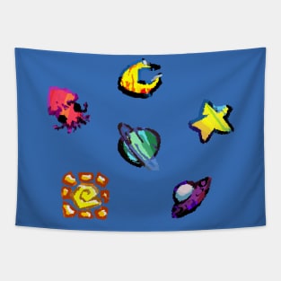 Celestial Stickers Tapestry