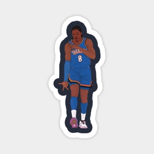 Jalen Williams Digital Illustration Magnet