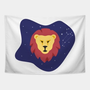 Leo Zodiac Sign Constellation Sky Tapestry