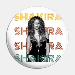 Shakira retro Pin