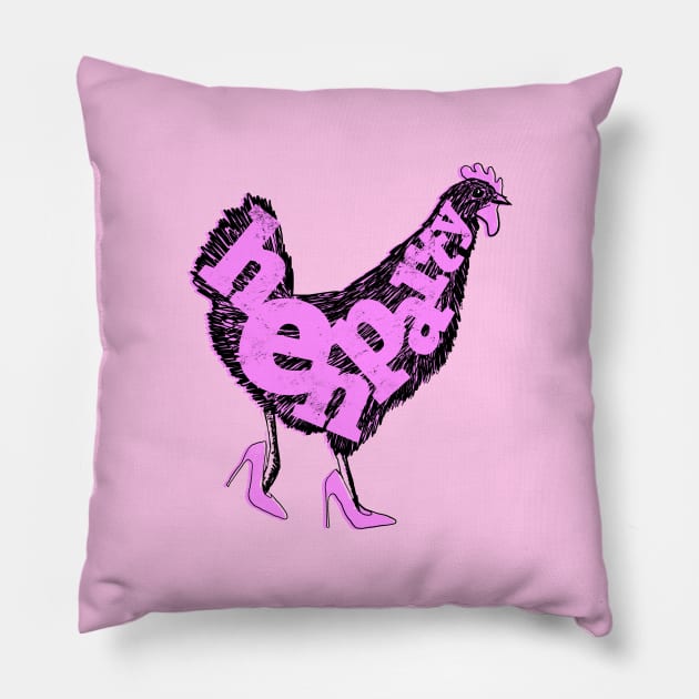 Hen Party Pillow by stu-dio-art