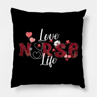 Nurse Valentine's "Love Nurse Life" Pillow