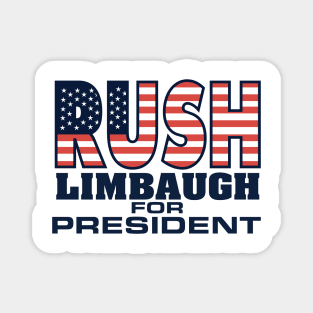 90s Vintage Rush Limbaugh For President Magnet