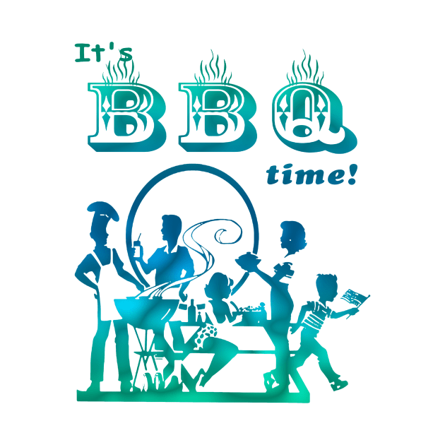 barbecue time by karinaart