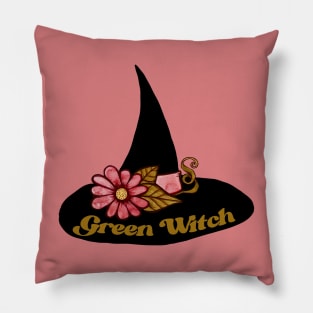 Green Witch Pillow