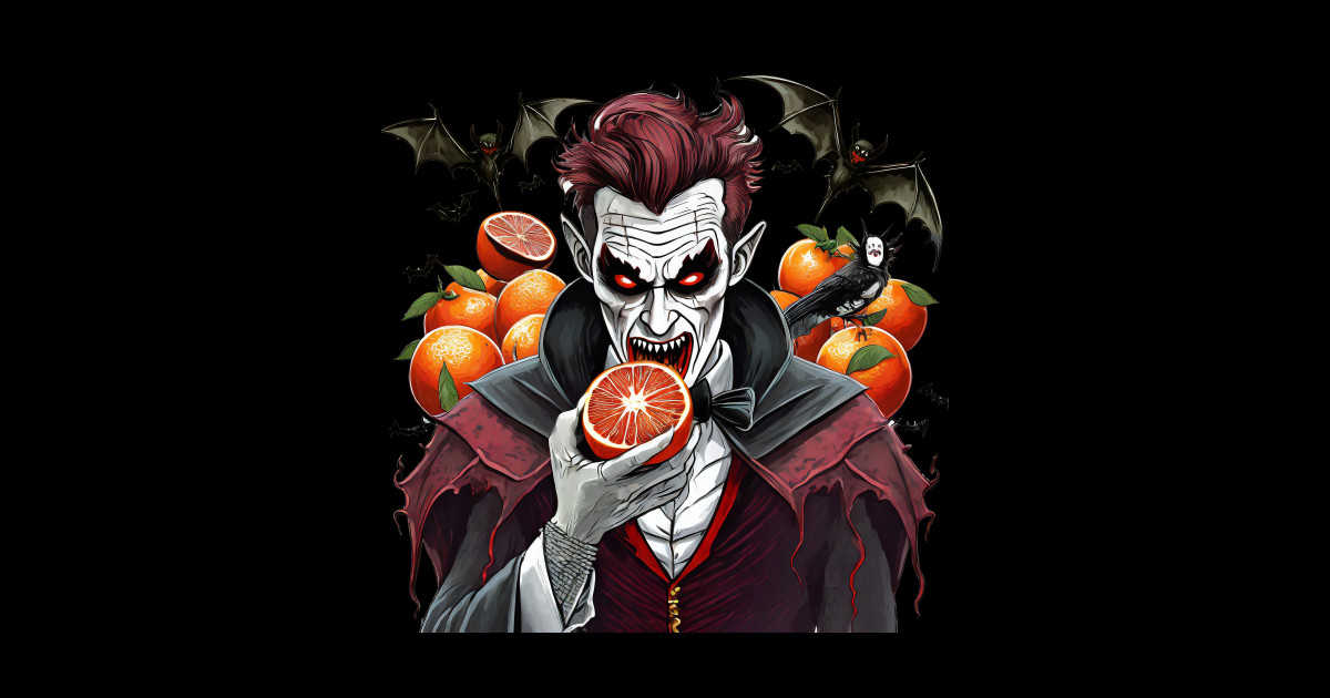 Vampire #39 s favorite fruit Count Draculas Snack Sticker TeePublic