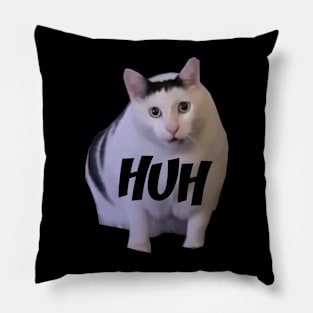 Huh Cat Meme Pillow