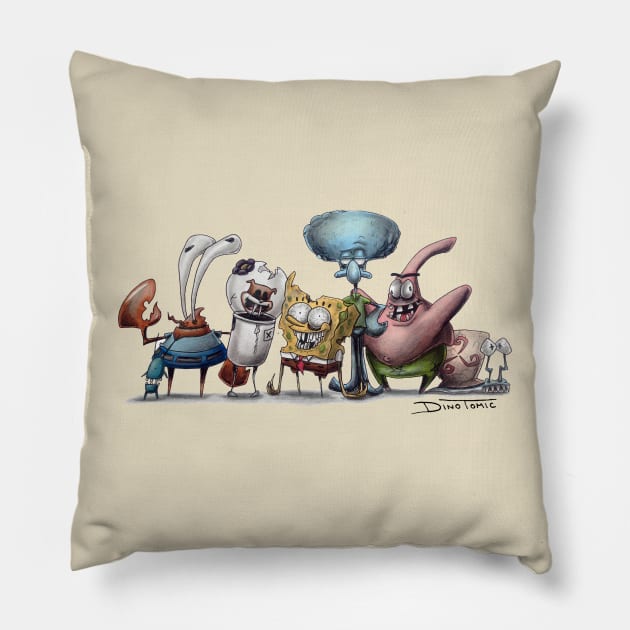 Spongebob Pillow by DinoTomic