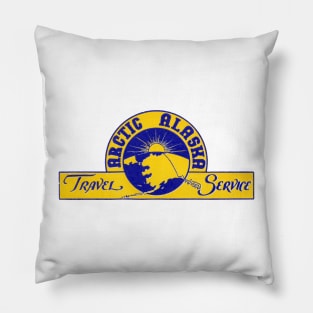 1950s Arctic Alaska Travel Pillow