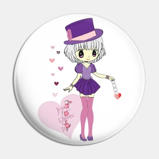 Kawaii Anime Girl Design Pin