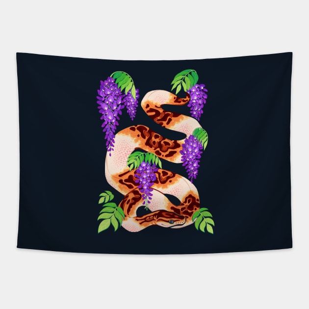 Ball python Tapestry by Colordrilos