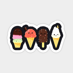 Ice Cream Lover Tshirts Forn Summer Gift For Daughter Bbq Magnet